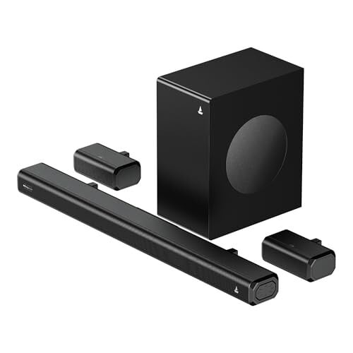 Click to enlarge boAt Aavante Prime 5.1 5000D, Cinematic Dolby Audio, 500W Signature Sound,Home Theatre Soundbar Speaker (Premium Black)