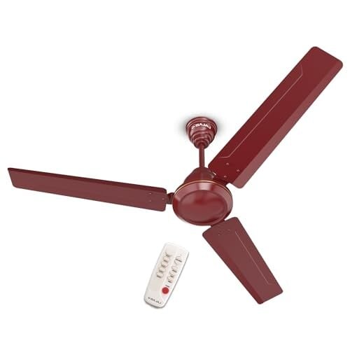 Click to enlarge Bajaj Frore Turbo BLDC 1200 MM 5 Star Rated Ceiling Fans For Home | BEE Stars Rated Energy Efficient Ceiling Fan | 2 Years Warranty Red Walnut