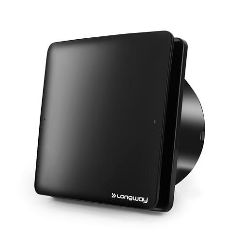 LONGWAY FreshX 6 Inch 150 mm Energy Efficient Exhaust Fan | High Speed Powerful Motor (Black)