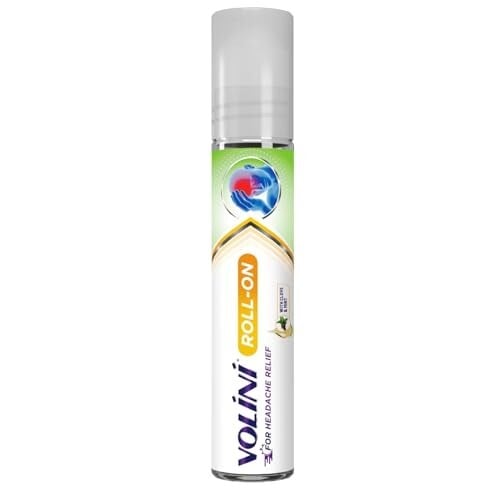 Volini Headache Relief Roll-On, 10ml, Instant Relief, with Clove & Mint, Non-Sticky, On-the-Go Relief - Pack of 1