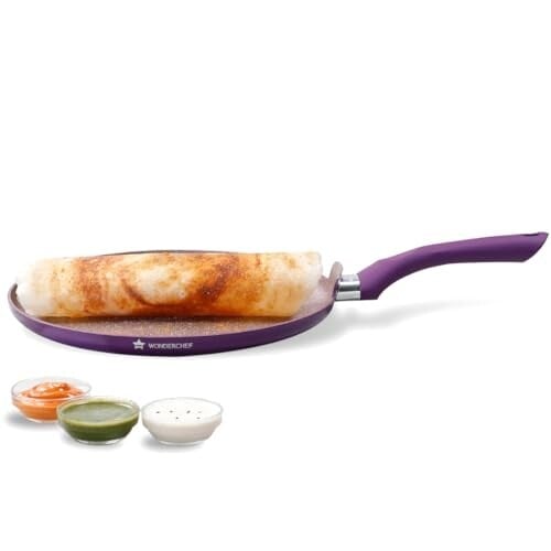 Wonderchef Royal Velvet Non-Stick Dosa Tawa 28cm for Kitchen