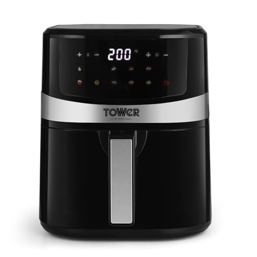 Tower Air Fryer 4.5L Digital 1600W 10 Presets 50-200C Timer Black