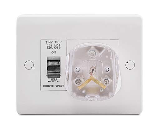 Wipro North West Wipro Northwest 3 Module Surface Mounted Power Unit With Single Pole Mcb