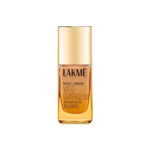 LAKMÉ Makeup+Skincare VitC Superglow Skin Perfecting Tint Neutral medium N220 25ml, Natural finish, Liquid form for All skin type