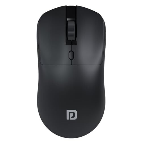 Portronics Toad 33 Wireless Mouse with 2.4 GHz Wireless Receiver, Adjustable Sensitivity, Ergonomic Design (Black)