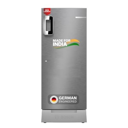 Click to enlarge Bosch 207 L, 3 star, Direct-Cool Single Door Refrigerator | 18 Hrs Cooling Retention | 2.5X Faster Cooling | Spacious Multi Box | XL Dry Storage | SuperFreeze (2026 model, CST20S23VI, Fine Steel)