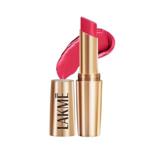 Click to enlarge Lakme Powerplay Priming Matte Lipstick, Smooth Matte Finish, Lightweight Lipstick, Smudgeproof, Lasts 16hrs, Hydrates Lips, Ruby Rush, 3.6g