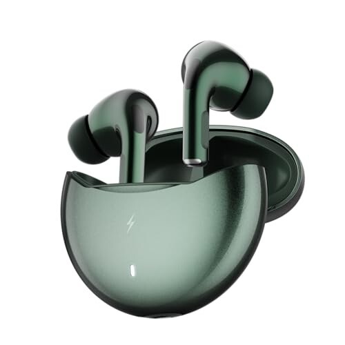 Fire-Boltt Aero TWS Earbuds Custom EQ, Wireless Bluetooth 5.4, Music & App Support, 50H Playtime - Green