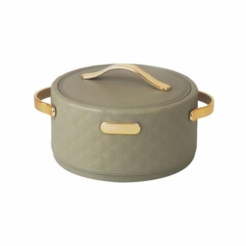 Thavor Stainless Steel 2000Ml Casserole|Advanced Pu Insulation|Elegant Design Insulation|Keeps Food Hot&Fresh For Long Hrs|Chapati,Roti,And More (Green)