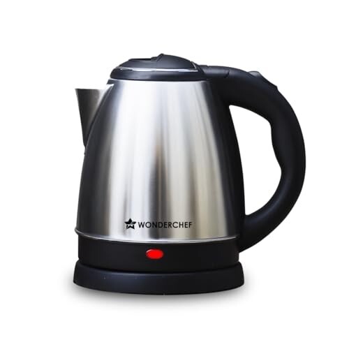 Click to enlarge Wonderchef Acura Stainless-steel Electric Kettle | 1.5 L | Auto Shut-off | 360 Degree Swivel Base | Thermostat Control | Power Indicator | 1-year Warranty