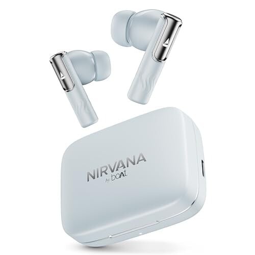 Click to enlarge boAt Nirvana Ivy, 50dB Hybrid ANC, 360º Spatial Audio, Dynamic v5.3 Bluetooth Earbuds, TWS Ear Buds Wireless Earphones with mic (Quartz Cyan)
