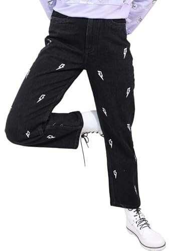 Tokyo Talkies Women's Straight Fit Cropped Jeans| Mid-Rise| Jeans Pant