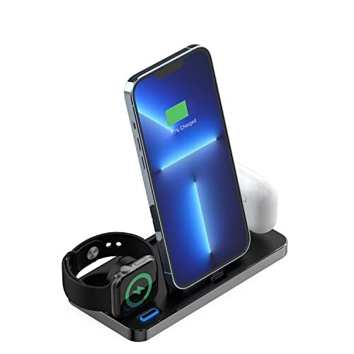 UNIGEN UNIDOCK 100 3 in 1 Foldable Charging Station for Multiple Devices Compatible with i-Phones/Air-pods/A-pple Watches