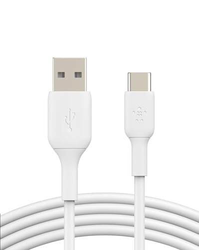 Click to enlarge Belkin USB-IF Certified PVC 15W Tablet USB-A to USB-C Type C- Charging Cable (Type C) Charge Cable, 6.6 Feet / 2 Meters, White