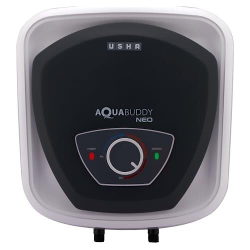 USHA AquaBuddy Neo Geyser 25 Litre 5 Star BEE Rating | Copper Heating Element | Storage Water Heater with Anti-Rust Protection | Warranty: 8 Yr Tank, 2 Yr Product