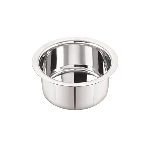Neelam Stainless Steel 8 22G Flat Bottom Tope, 550ml