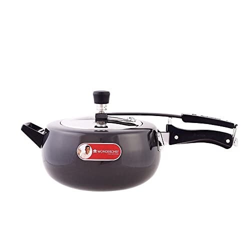 Click to enlarge Wonderchef Taurus Hard Anodized Inner Lid Pressure cooker, 5 liter