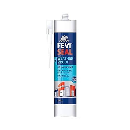 Click to enlarge FEVISEAL WEATHERPROOF PRO WHITE, 280 ML, Silicone, Pack of 1