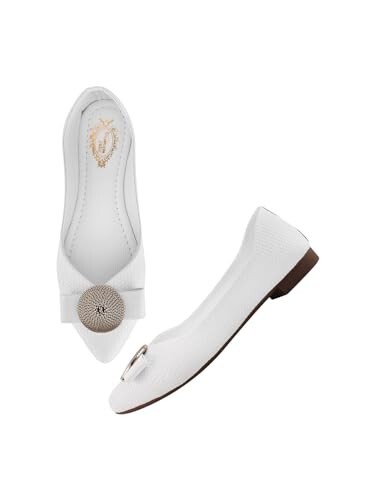 Shoetopia Girls Girls-belly-215 Ballet Flat - Size 4 UK