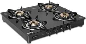 Glen Crystal LPG Gas Stove 4 Burner | 360 Revolving Nozzle|Glass ...more