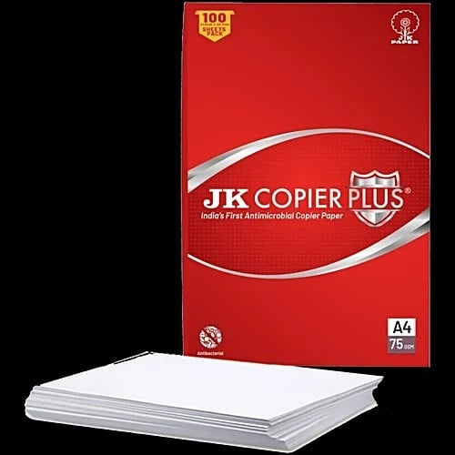 JK Copier Plus 75 GSM A4 Antimicrobial Paper - 21 x 29.7 cm, 100 pcs