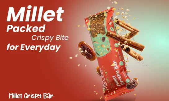 True Crew Millet Crispy Bar, 25 g (Pack of 10)