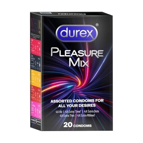 Durex 5 in 1 Pleasure Pack | Assorted Condoms | 20 units