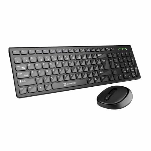 Click to enlarge Lag-Free 2.4 GHz Connectivity: Portronics Key7 Wireless Desktop Combo