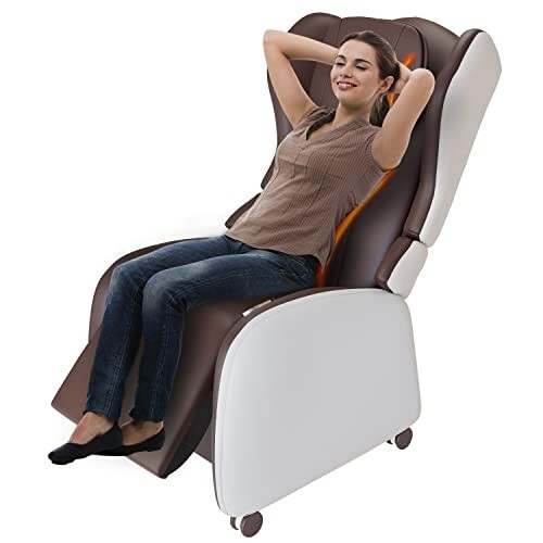 Lifelong LLM567 Fully Body Foldable Chair Massager with Recliner and Powerful 3D Back, Leg and Foot Rollers for Massage for Home|Massage Chair for Full Body Relaxation at Home (1 Year Warran...