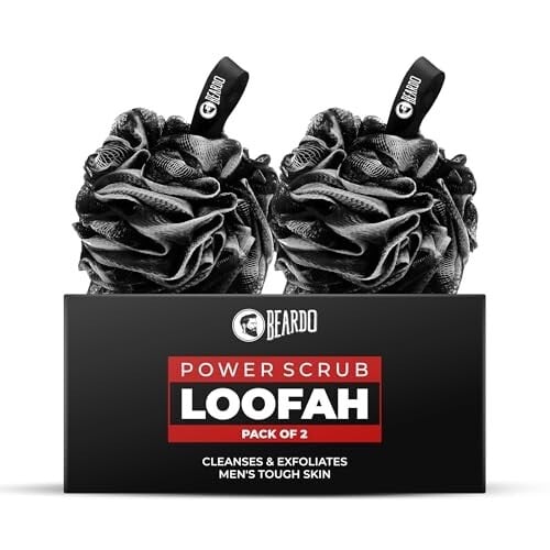 Beardo Power Scrub Large Loofah for bathing for men | Pack of 2