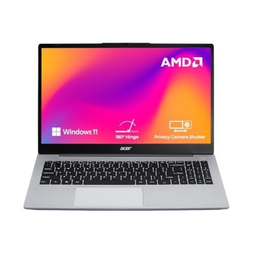 Click to enlarge Acer Aspire 3, AMD Ryzen 3-5400U, 8GB RAM/512GB SSD, 15.6"/39.62 cm, Full HD IPS Display, Windows 11 Home, AMD Radeon Graphics, Steel Gray, 1.79 KG, A325-42, Premium Thin and Light Laptop