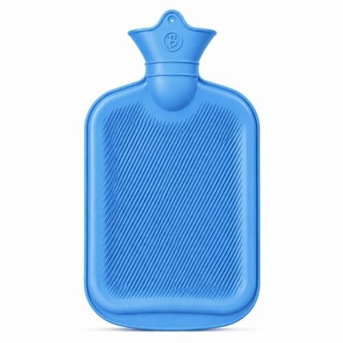 Click to enlarge Hot Water Bag (2Ltr) for Pain Relief | Non-Electric Rubber Heating Bottle Period Cramps, Body Aches | Long Heat Retention | Wide Mouth with Leak Proof Cap & Skin Friendly Material (Blue)