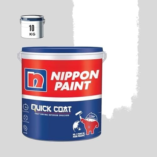 Click to enlarge Nippon Paint Quick Coat Interior Emulsion Paint - 10 KG (WHITE)