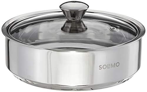 Click to enlarge Solimo Stainless Steel Insulated Solid Roti Server, 1.2 L, Silver