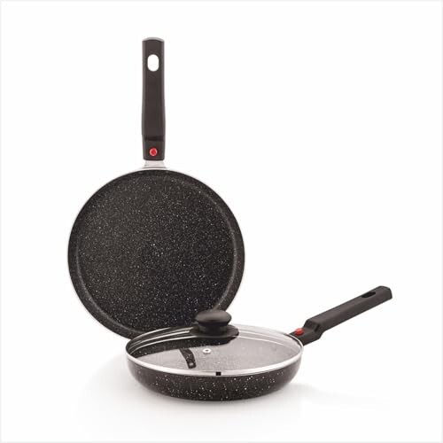 Amazon Brand - Solimo Aluminium 2 Piece Non-Stick Cookware Set