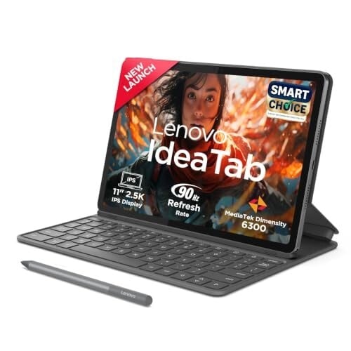 Click to enlarge Lenovo Idea Tab (Smartchoice) with Folio Keyboard + Tab Pen | Wi-Fi + 5G |8GB RAM, 256GB ROM