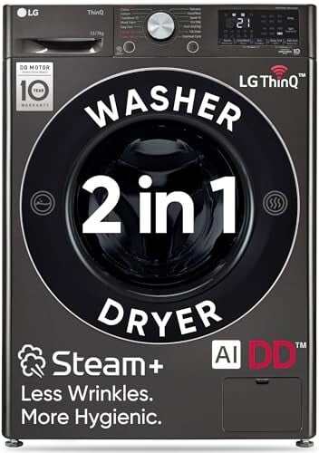 LG Smart Choice 12 Kg (Wash)/7 Kg (Dry) AI Direct Drive Technology,Steam+ & Wi-Fi Front Load Fully Automatic Washer Dryer