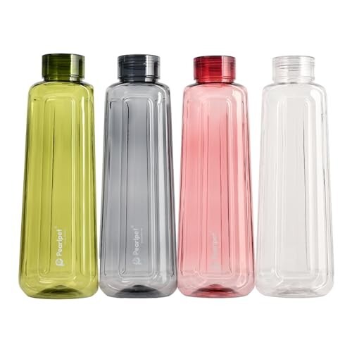 PEARLPET SPLASH- BPA-free Plastic Water Bottle Set of 4 Pcs, Each 1000ml [30% Coupon]