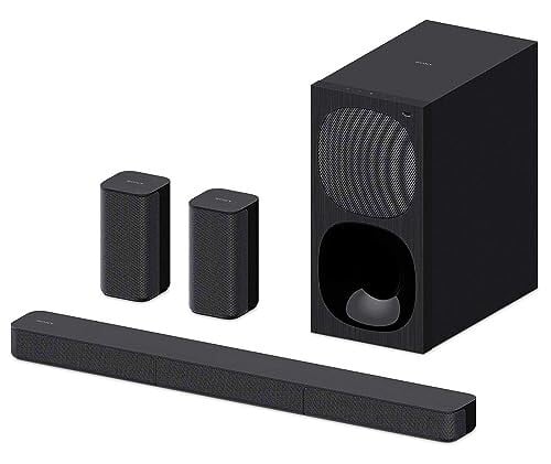Sony HT-S20R Real 5.1ch Dolby Digital Soundbar for TV with subwoofer and Compact Rear Speakers, 5.1ch Home Theatre System (400W,Bluetooth & USB Connectivity, HDMI & Optical connectivity)