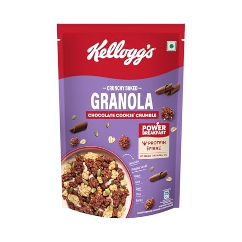 Kellogg's Crunchy Granola Chocolate & Almond | Muesli | Power Breakfast | 400g