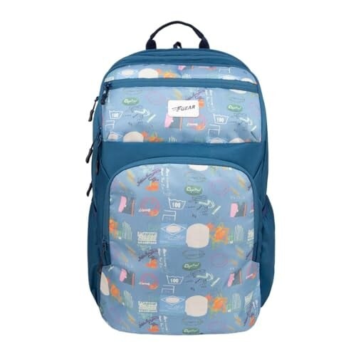 F Gear Akira Black 26L Backpack, 3 Spacious Compartments