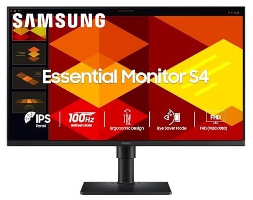 Samsung Essential S4 27" FHD Monitor with Height Adjustable Stand & USB Hub