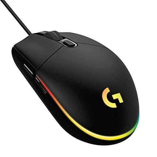 Click to enlarge Logitech G102 Light Sync Gaming Mouse with Customizable RGB Lighting, 6 Programmable Buttons, Gaming Grade Sensor, 8K DPI Tracking,16.8mn Color, Light Weight - Black