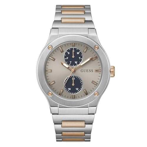 GUESS Jet Analog Watch for Men with Round Dial & Water Resistant Man's Wrist Watches