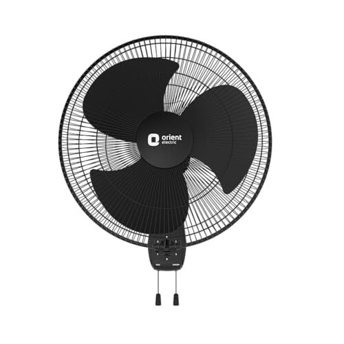 Orient Electric Wall 97 | High Speed Wall Fan for Home | 100% Copper Motor | 90 Degree Oscillation with Tilt Mechanism | 3 Speed Pull Cord | Thermal Overload Protection | Military Grade Guar...