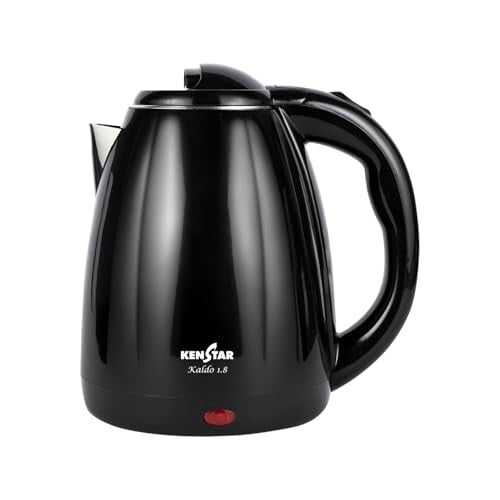 Kenstar KALDO 1.8 L Electric Kettle | 1350W | Cool-Touch Body | Black