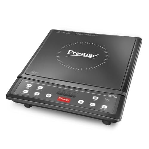 Prestige IRIS ECO 1200 W Induction Cooktop with automatic voltage regulator |Black