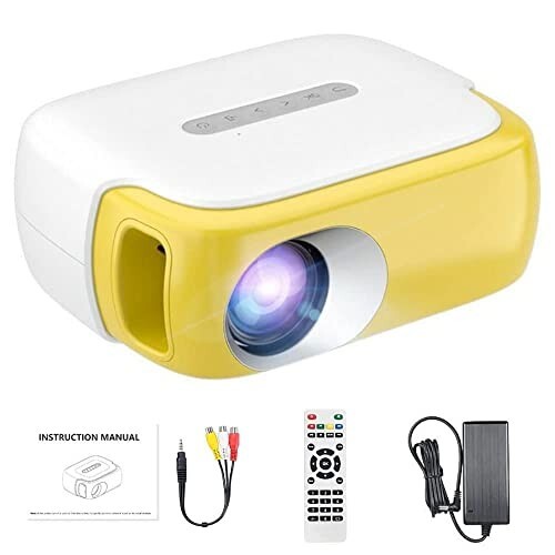 Click to enlarge Miracle Digital StarHD Projector Supports Full HD,1200 lumens,Built in Speaker,HDMI Input for fire TV Stick,Outdoor/Indoor Video Projector,hi def Support 1080, connectivity HDMI,USB,AV,SD Card