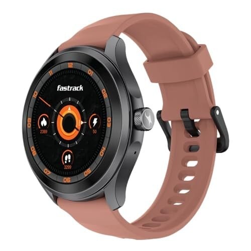 Fastrack VOX Pro Smart Watch with Offline Voice Commands,to-Do List - Deep Salmon