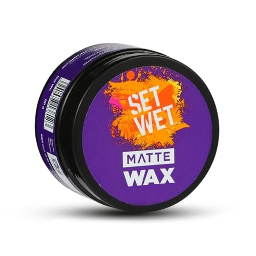 Click to enlarge Set Wet Hair Wax For Men - Matte Wax, 60g | Matte Look, Strong Hold, Restylable Anytime, Easy Wash Off | No Paraben, No Sulphate, No Alcohol